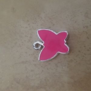 SALE! Pink Butterfly Charm